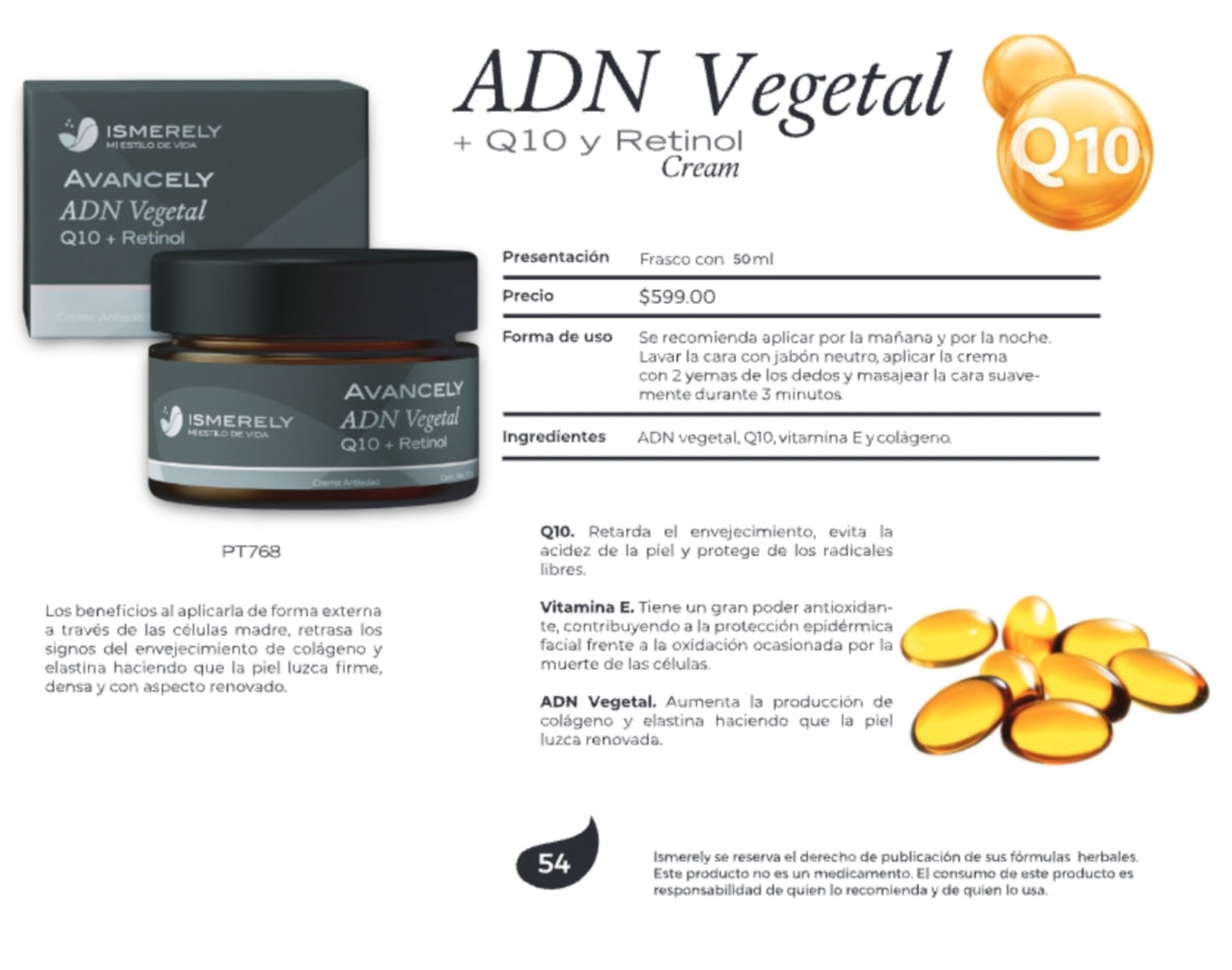 ADN vegetal Q10+ Retinol 50g