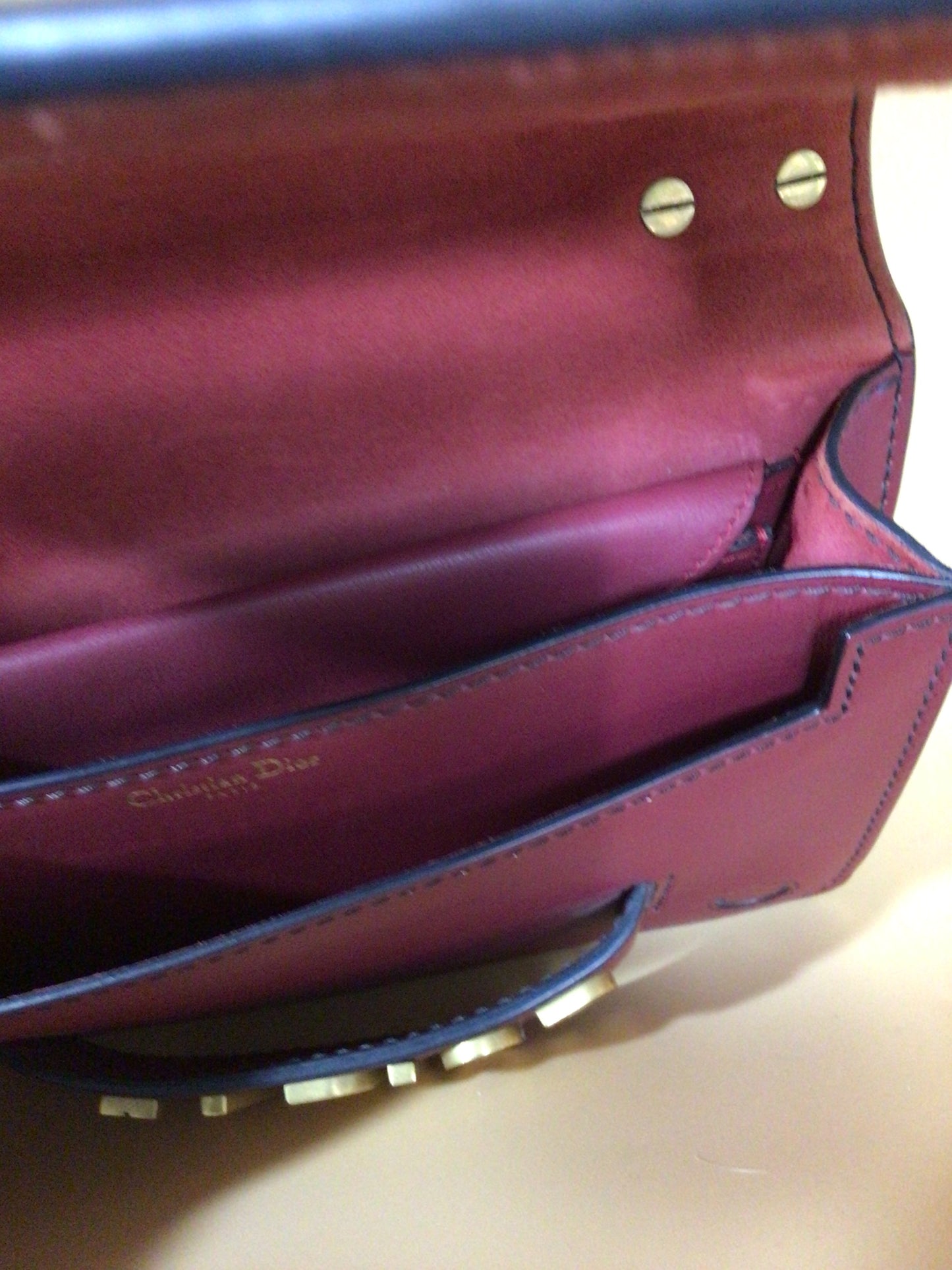 J’ADIOR flap bag burgundy #448