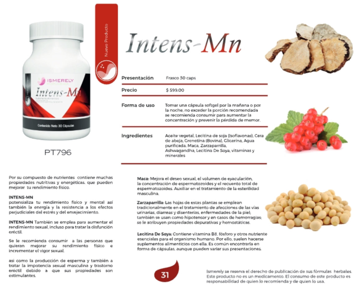 Intens-Mn 30 cápsulas