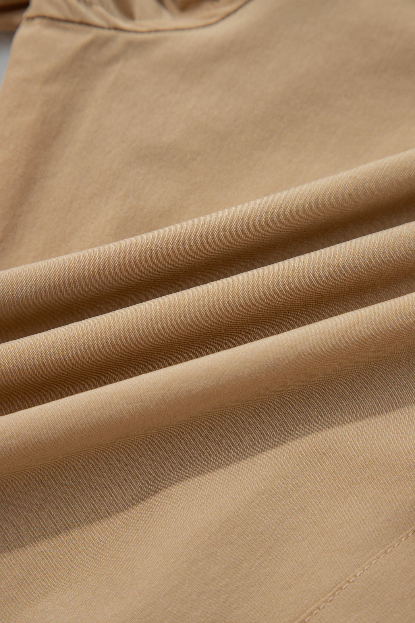 Camel Elastic High Waist Pocketed Cargo Jogger Pants #123