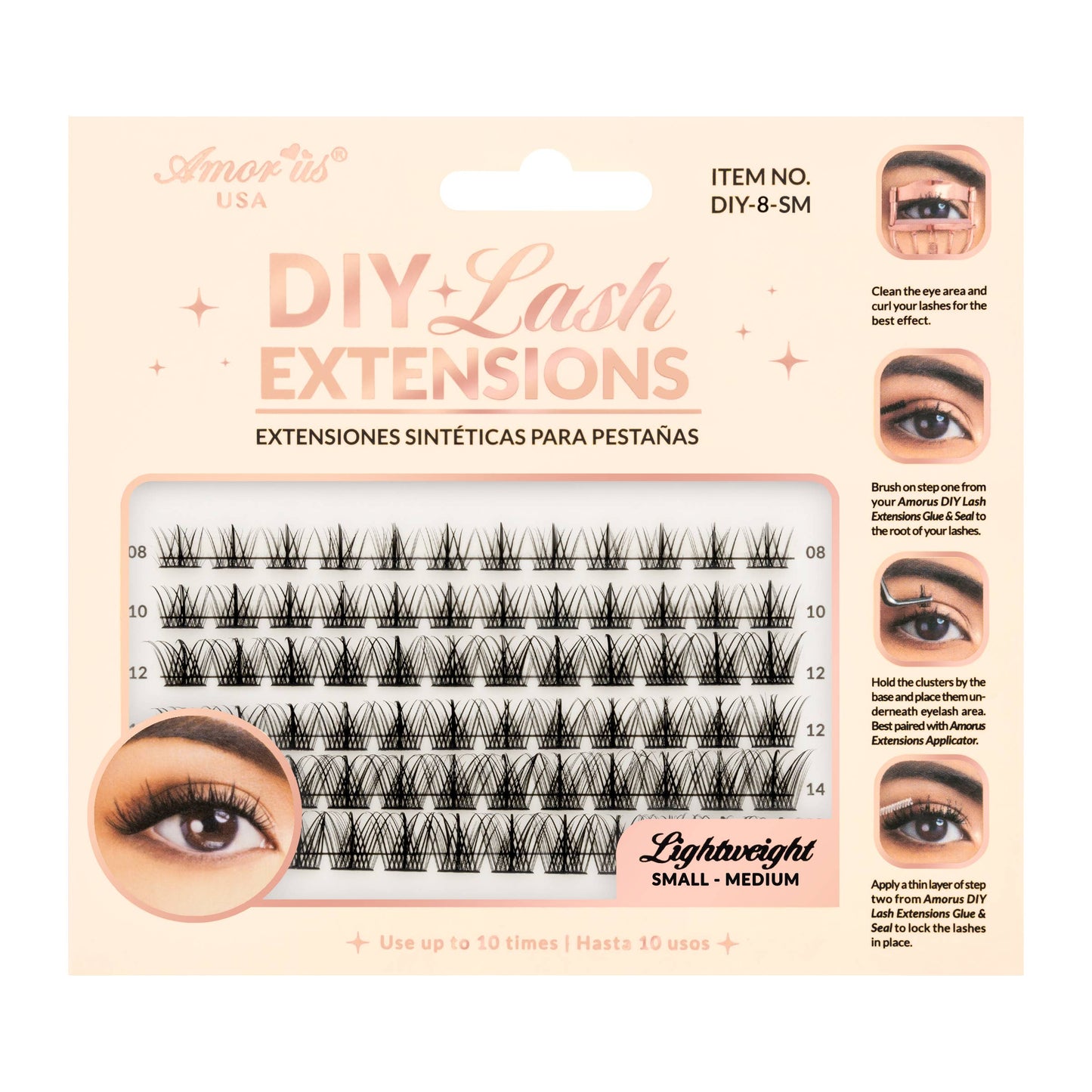 EXTENSIONES DE PESTAÑAS DIY - 08 AMOR US