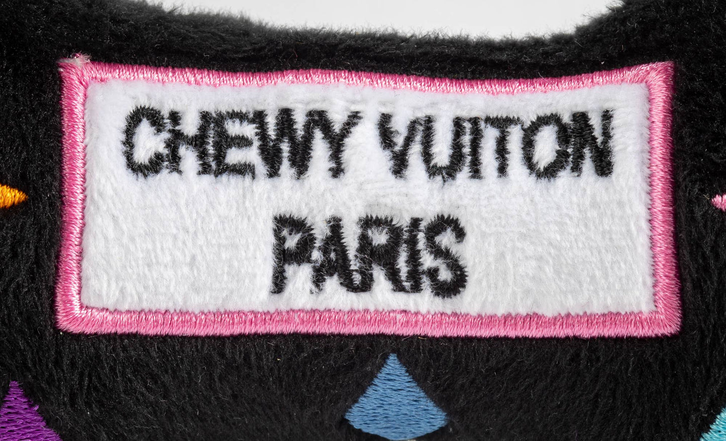 Juguete para perro Black Monogram Chewy Vuiton Bone Squeaker