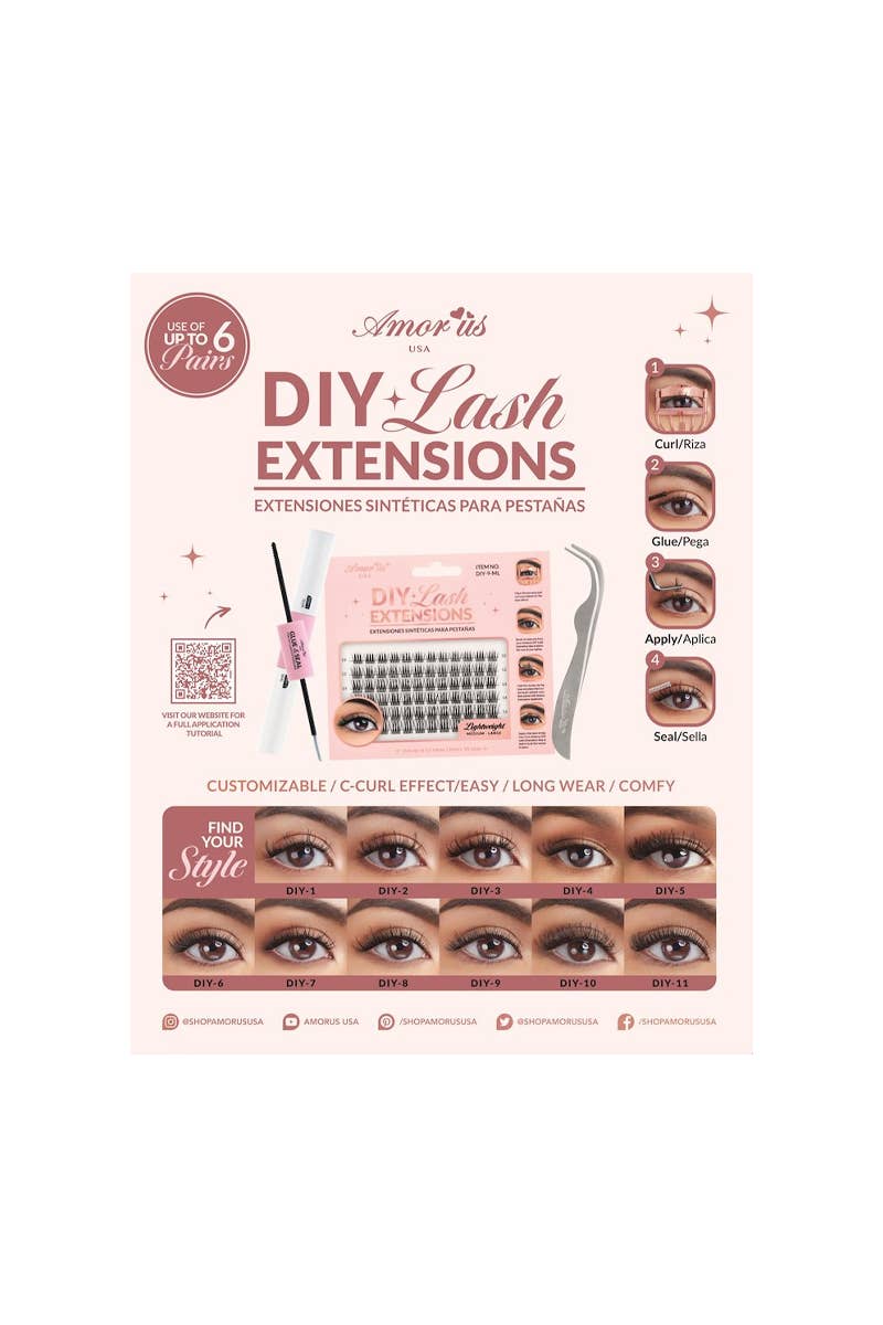 AMORUS DIY-P-02-SM DIY Lash Extensions Kit