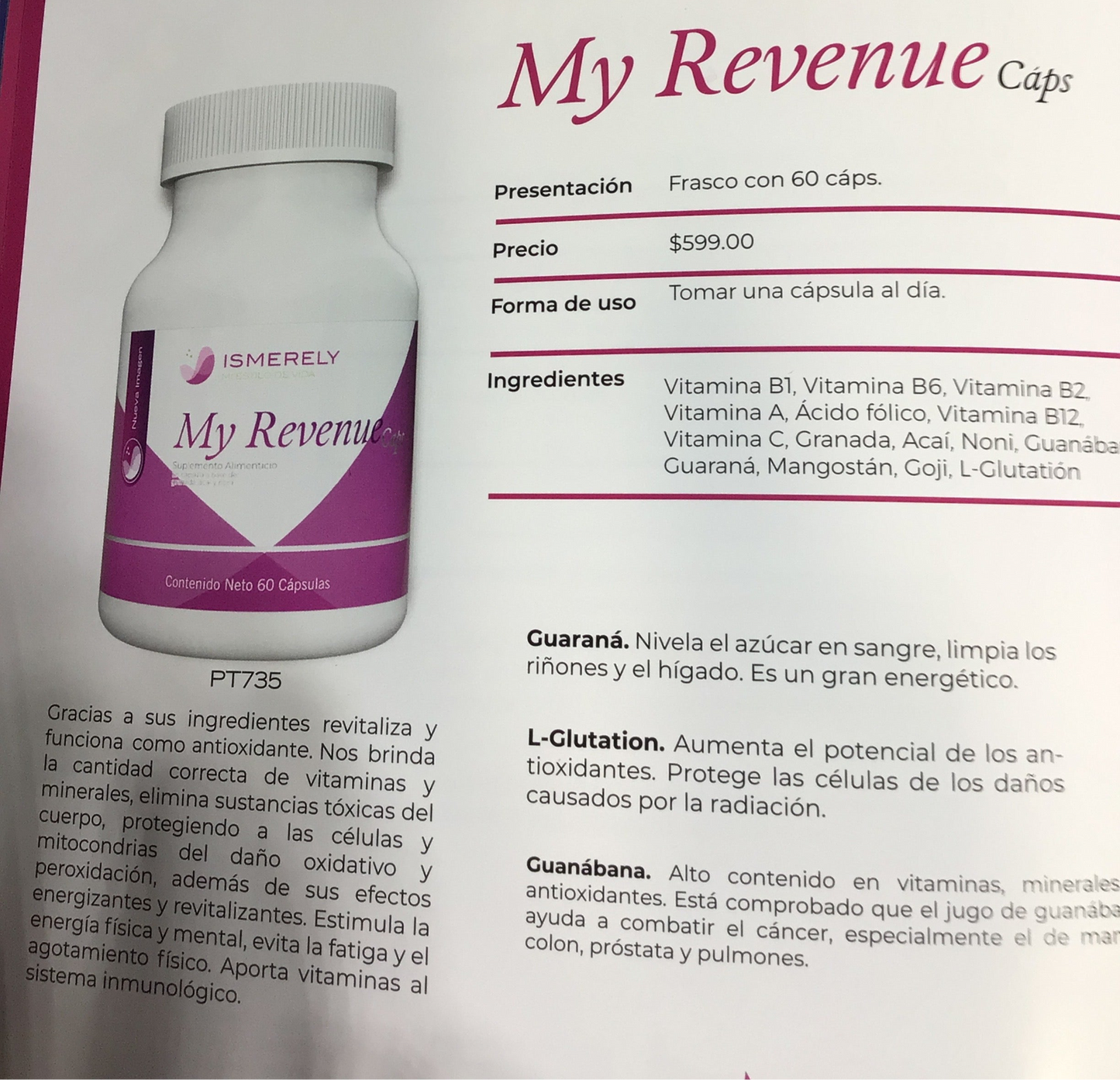 My Revenue 60 cápsulas