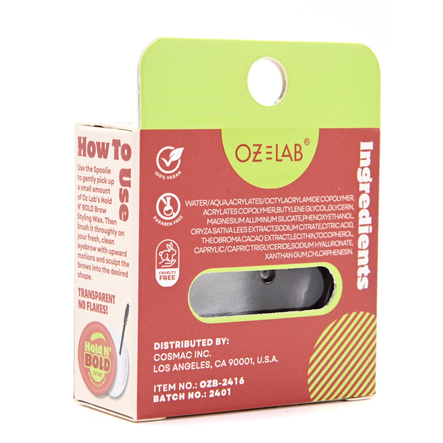Hold N Bold - Brow Styling Wax OZ LAB