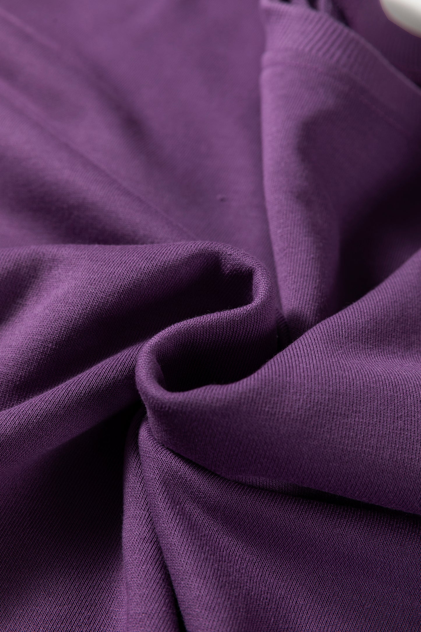 Orchid Mist Solid Color Oversize Slit Sweatshirt Ribbed Leggings 2pcs Set #132