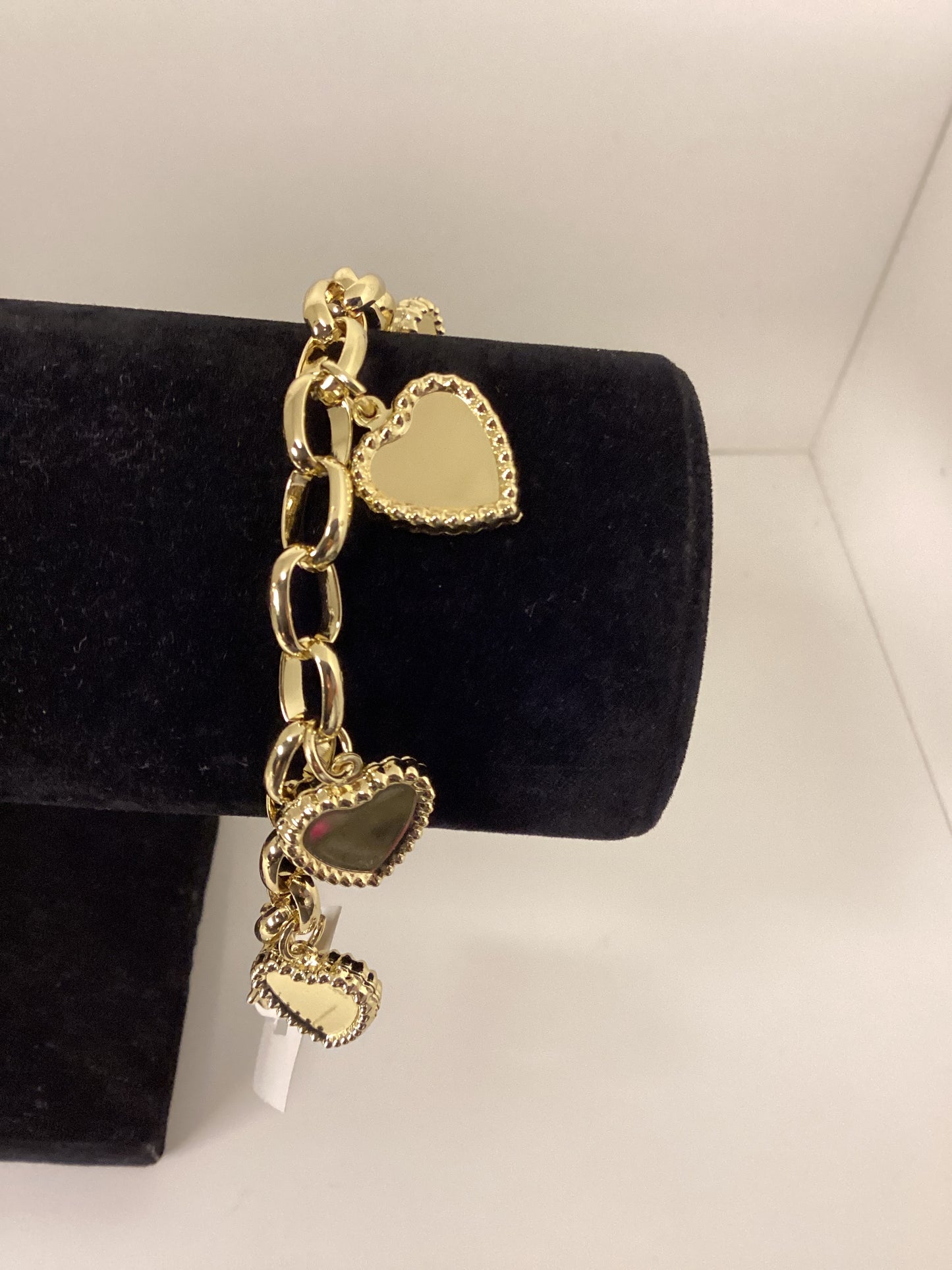 BRACELET #716 GOLD HEARTS