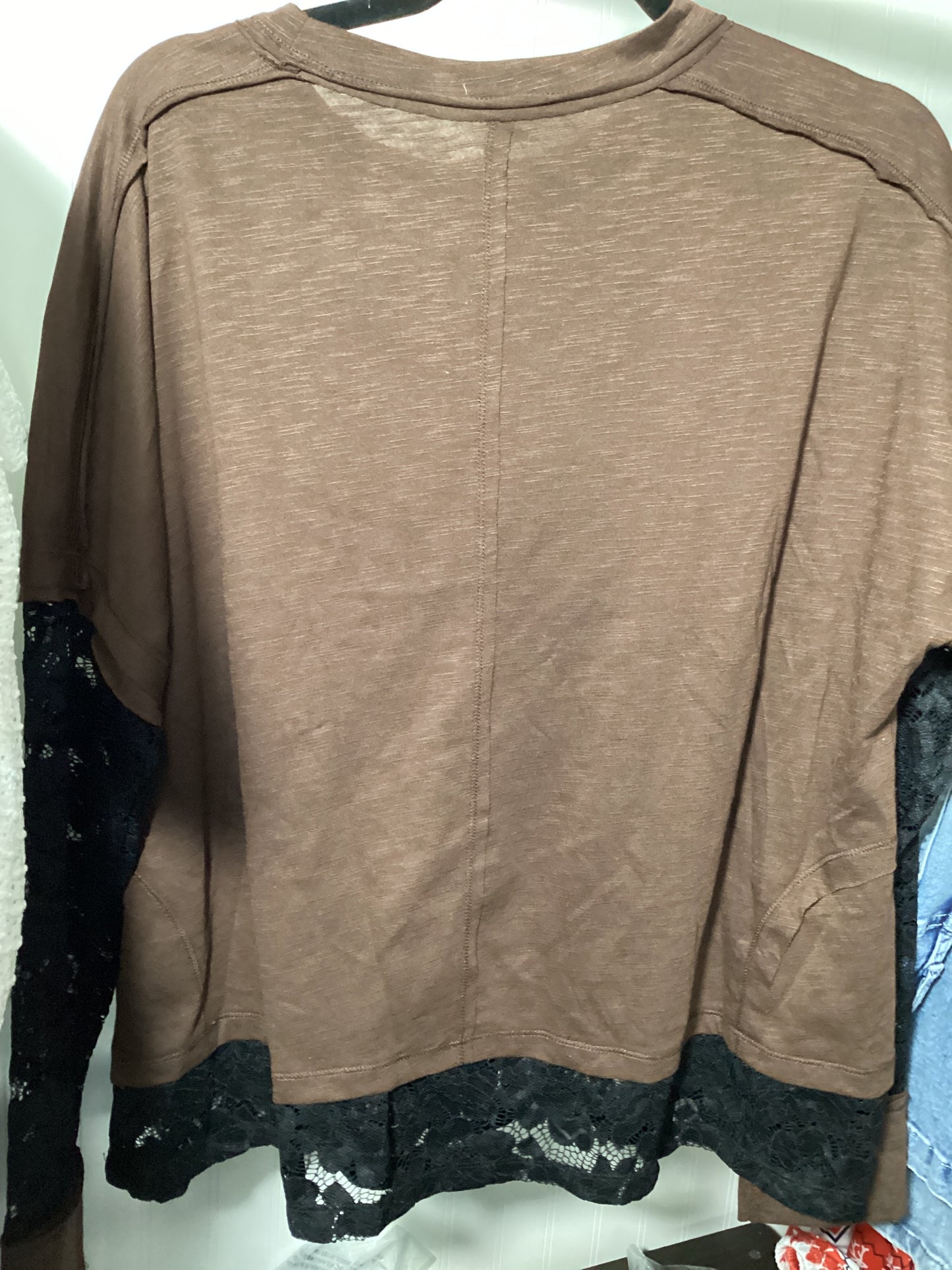 BROWN AND BLACK LACE T-SHIRT #31