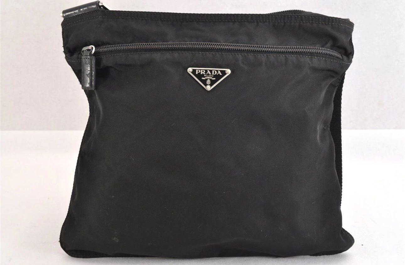 PRADA NYLON CROSS BODY NEGRO USADO #83