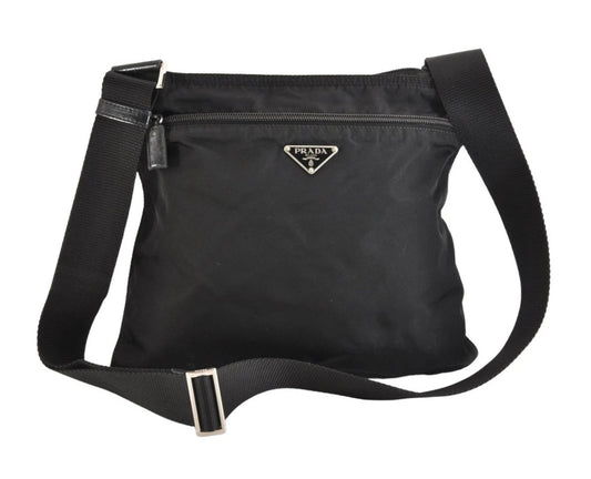 PRADA NYLON CROSS BODY NEGRO USADO #83