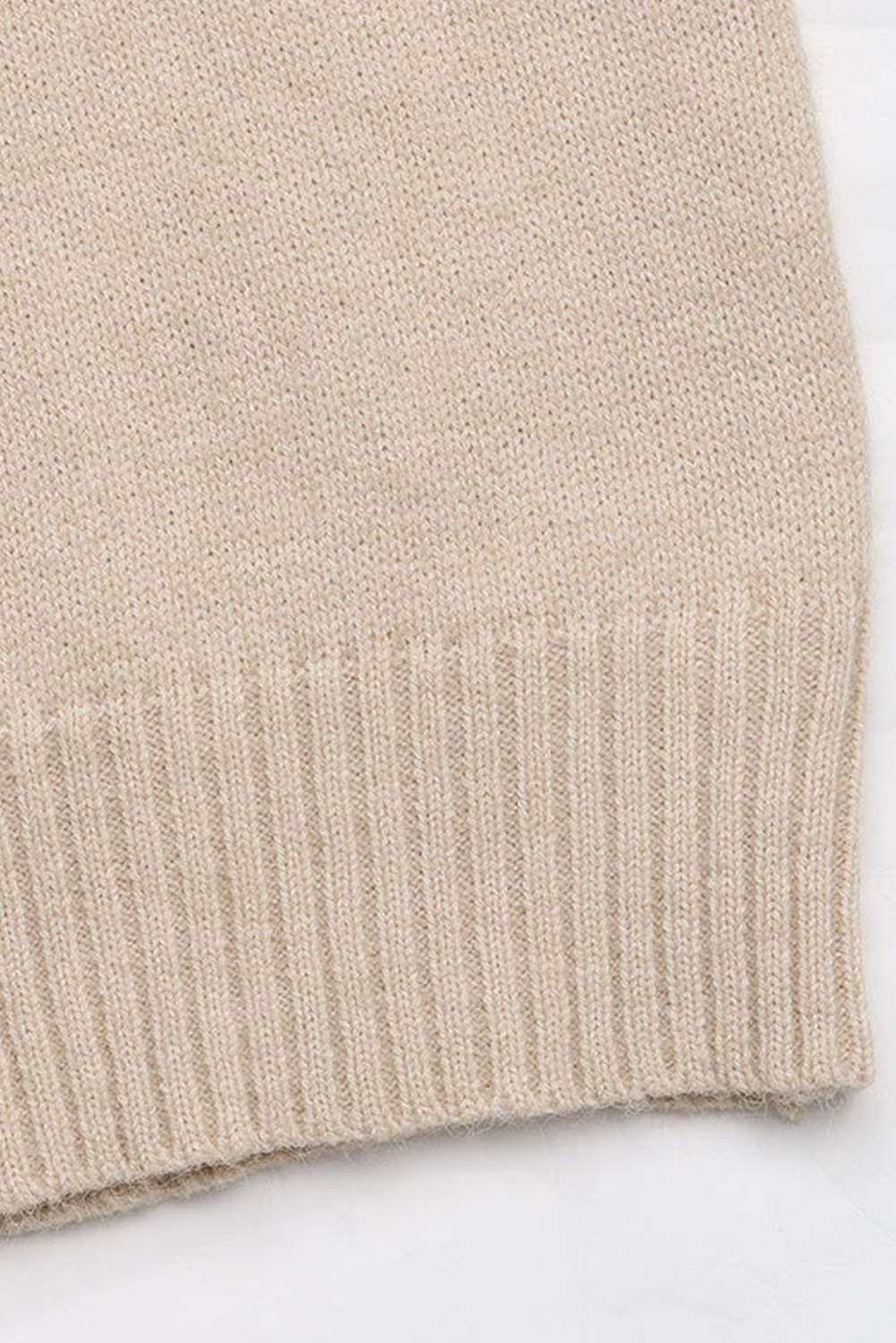 Smoke Gray Heart Print Lace Splicing V Neck Valentines Sweater #19