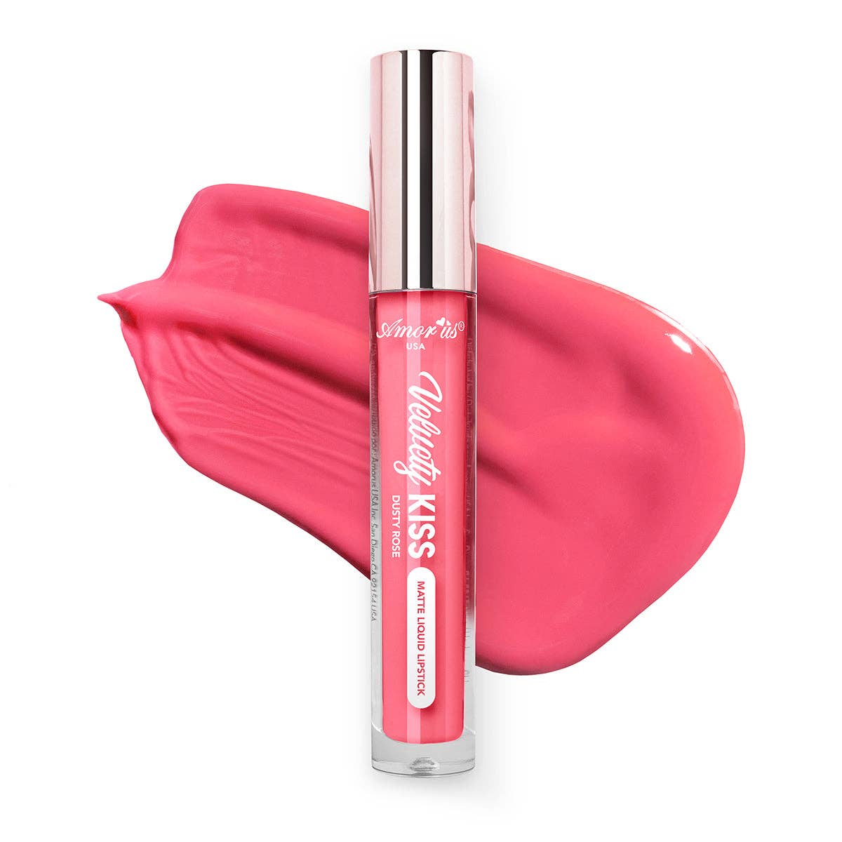Dusty Rose - Velvety Kiss Matte Liquid Lipstick AMOR US