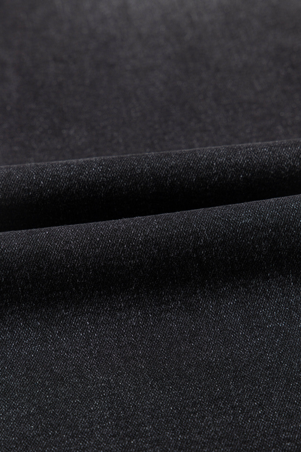 Black Wide Leg Pocketed High Waist Jeans #264