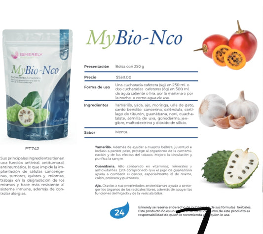 MyBio-Nco 250 g sabor menta