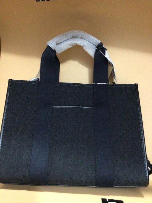 Coach tote black#436
