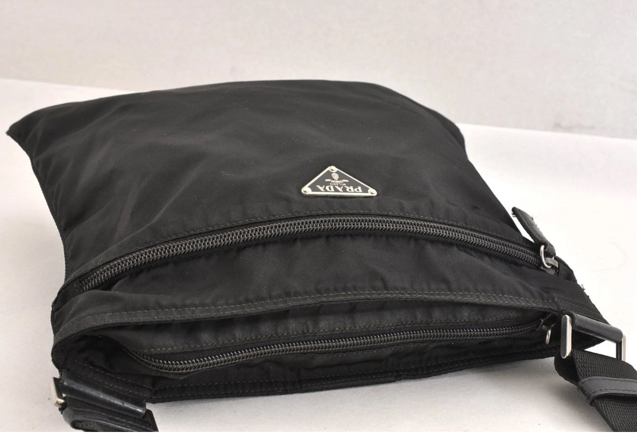 PRADA NYLON CROSS BODY NEGRO USADO #83