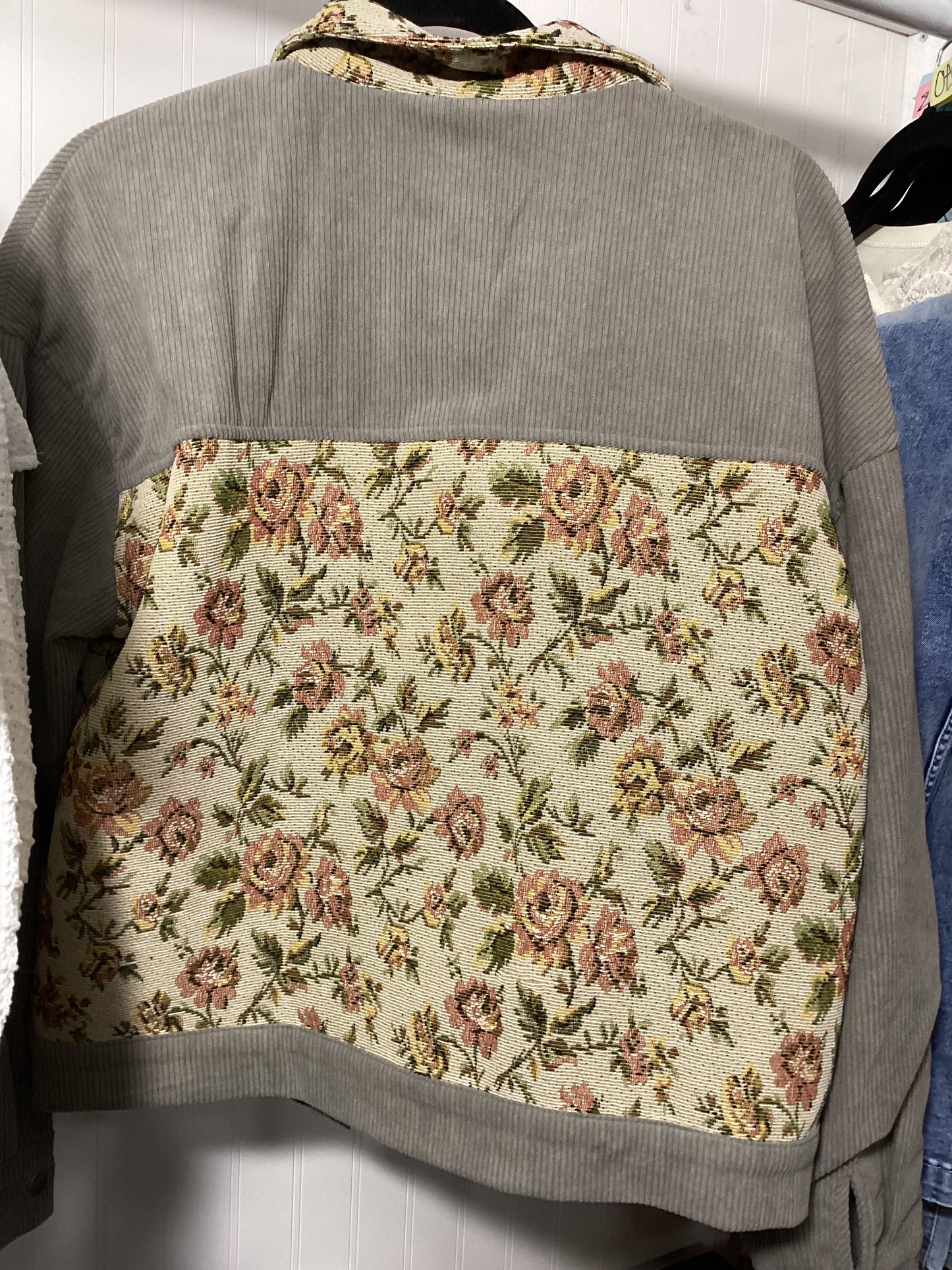 CORDUROY & FLORAL JACKET #33