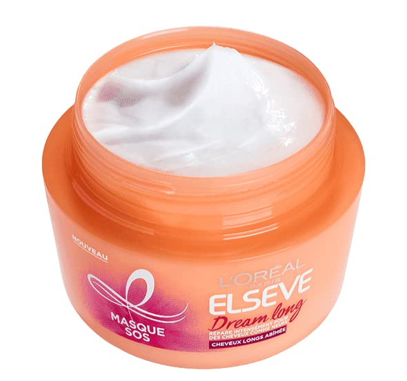 Loreal Paris Elvive Dream Lengths Hair Mask, Nourishing & Strengthening Treatment, Enriched With Castor Oil, For Long, Damaged Hair