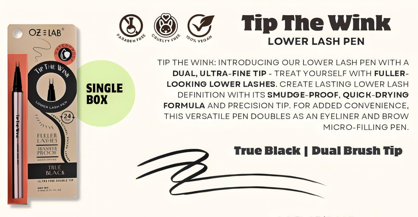 Tip The Wink lower lashes pen OZ LAB