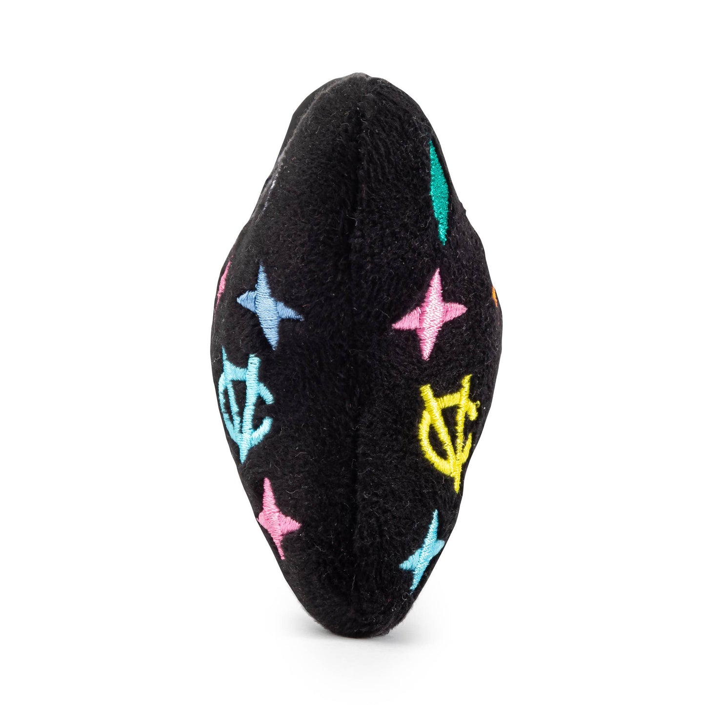 Juguete para perro Black Monogram Chewy Vuiton Bone Squeaker