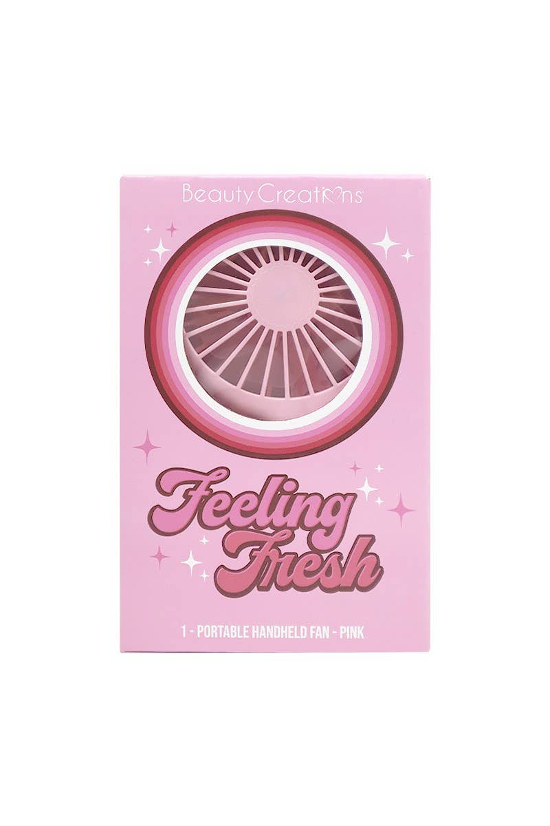Beauty Creations Portable Fan Feeling Fresh Pink