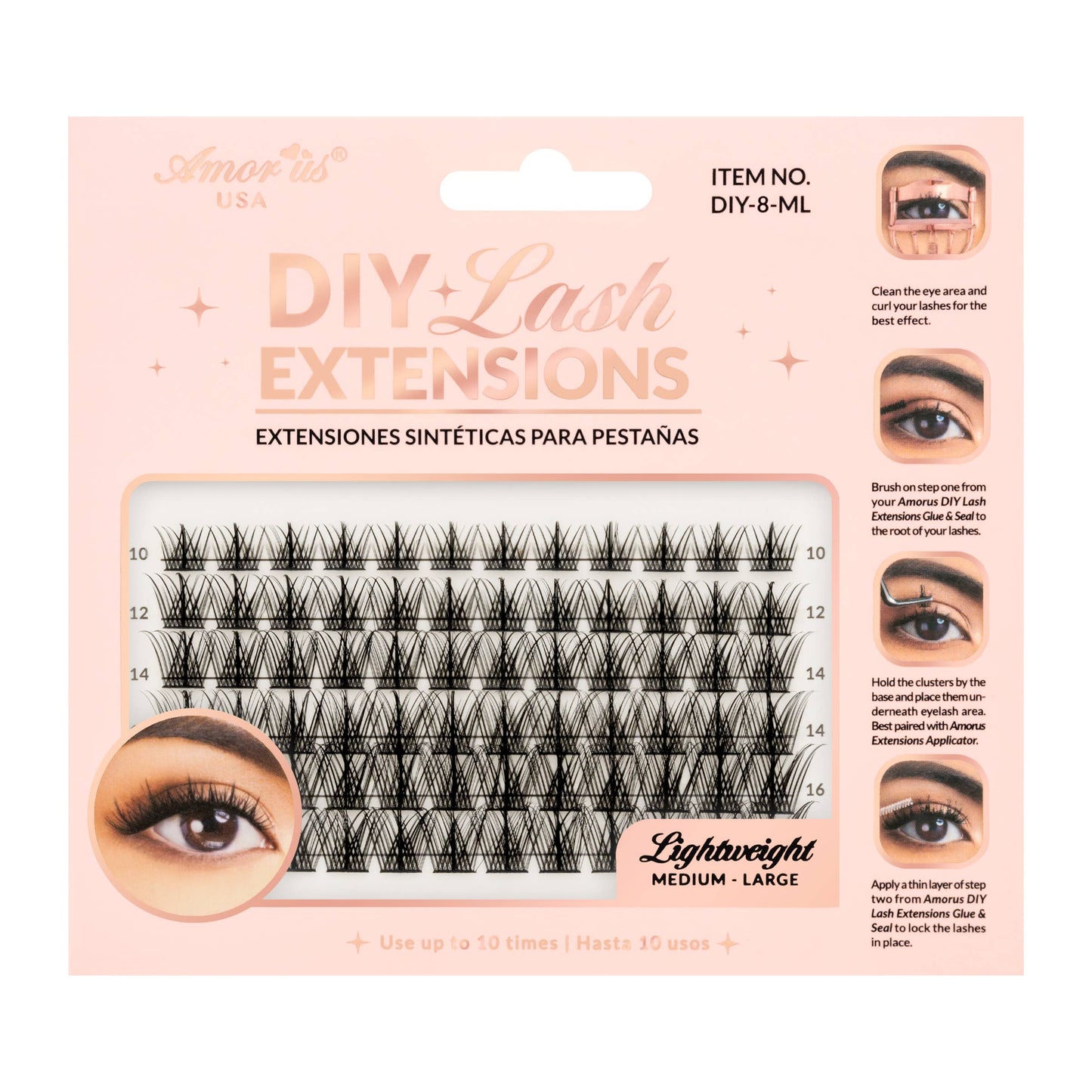 EXTENSIONES DE PESTAÑAS DIY - 08 AMOR US